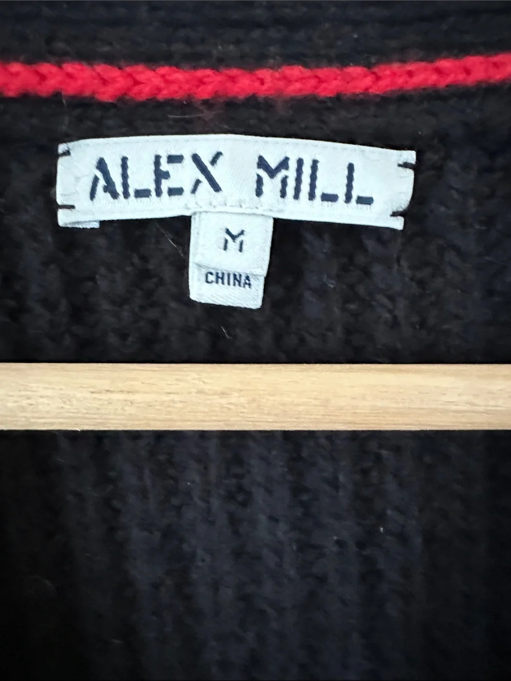 Alex Mill Men’s Jensen Cardigan in Merino - Black
